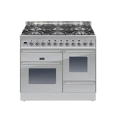 ILVE Roma PTW1006E3 Dual Fuel Freestanding Range Cooker Stainless Steel